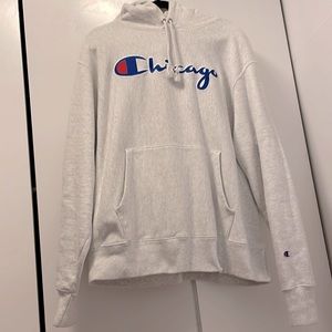 Mens Chicago Champion Pullover Hoodie